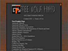 Tablet Screenshot of godfreezone.org